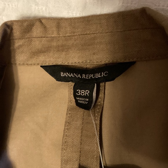 Banana Republic Khaki Sport Coat Blazer, 38R Slim Fit, new with tags - Picture 3 of 10